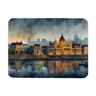 Ímã Arte de aquarela de Budapeste