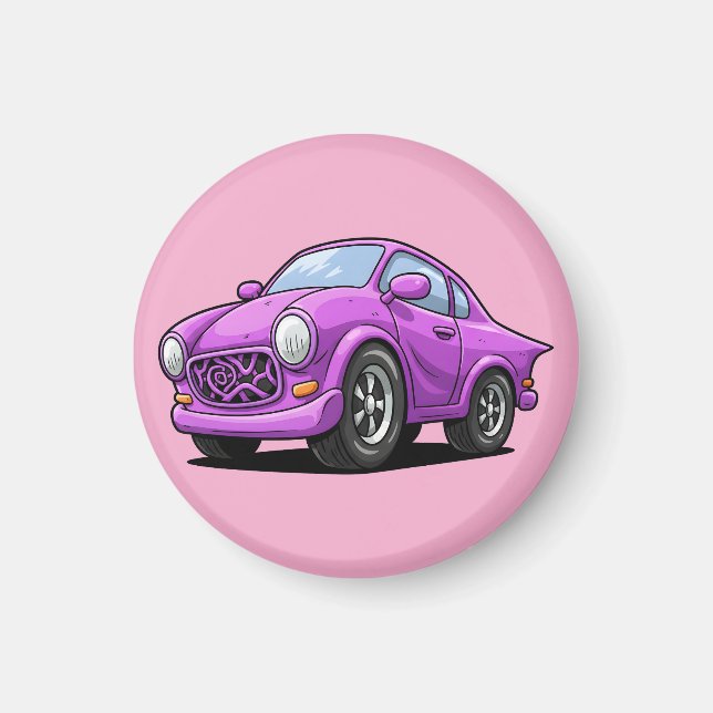 Imã Arte de Automóvel Roxa Extremamente Curvada (Frente)