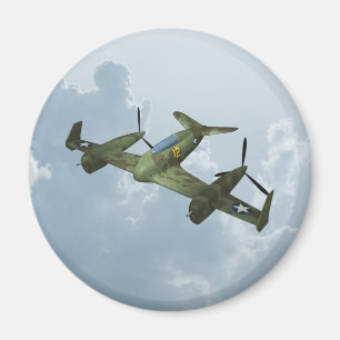 Imã Arte de Aviação Militar de Vôo de Warbird Vintage