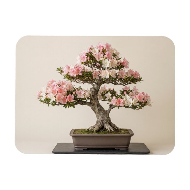 Ímã Arte de Bonsai Japonês na Parede  (Horizontal)