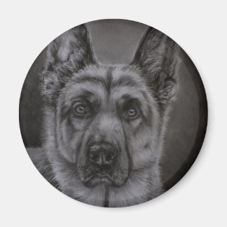 Imã Arte de Cachorro german shepherd - Nobre