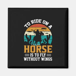 Imã Arte De Cavalo Para Andar Em Um Cavalo