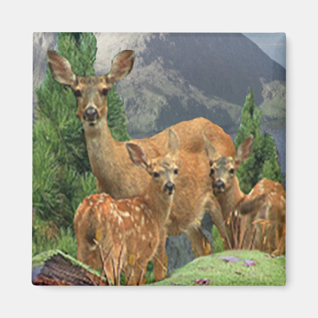 Imã Arte de cervos (Frente)