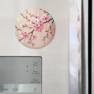 Imã Arte de Cherry Blossom - Sakura rosa elegante