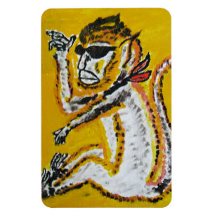 Ímã Arte de Circo Macaco