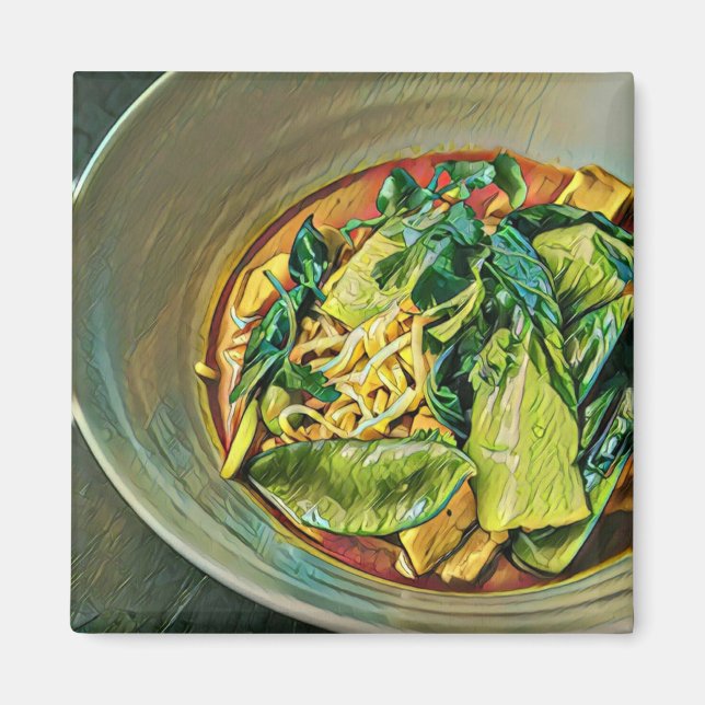 Imã Arte de Comida Japonesa (Frente)