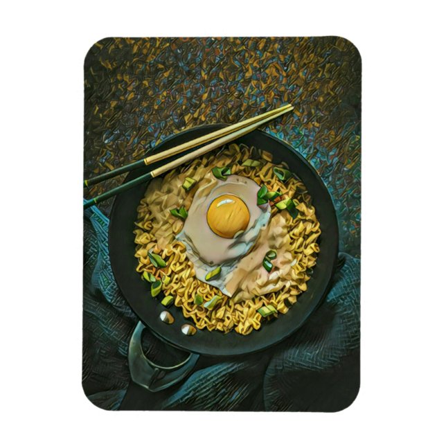Ímã Arte de Comida Japonesa (Vertical)