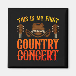 Imã Arte de Concerto Country Para Homens Mulheres Cria