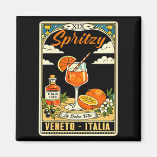 Imã Arte de Coquetel de Verão Italiano Feminino Veneto