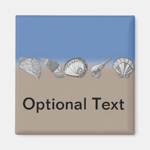 Imã Arte de Desenho de Seashell
