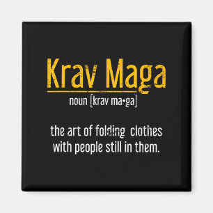 Imã Arte de Dobrar Roupas com Pessoas Dentro Krav