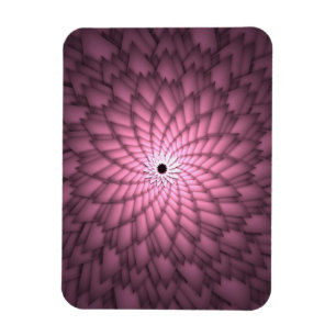 Ímã Arte de Flor Abstrata Rosa