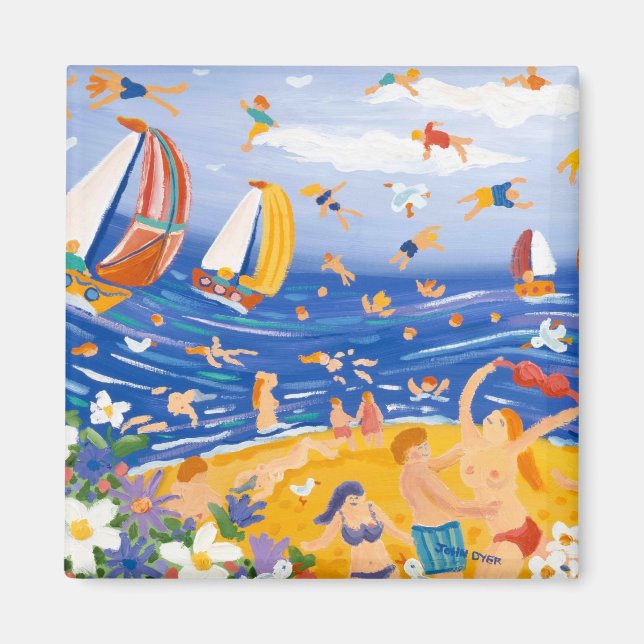 Imã Arte de Fridge: Tratamentos de Beachy (Frente)