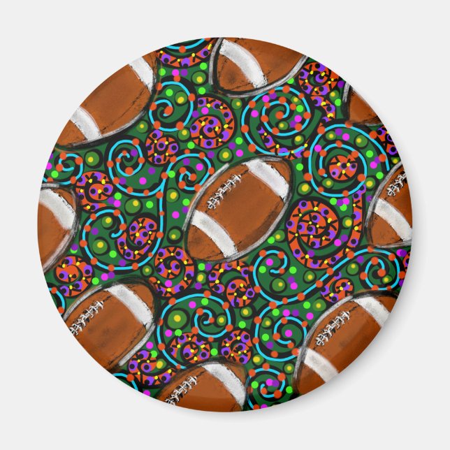 Imã Arte de Futebol Verde (Frente)