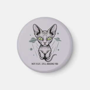 Imã Arte de Gato Esfinge Cósmico Julgador