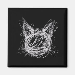 Imã Arte de gato espiral caprichosa & gato de animais 