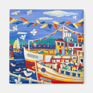 Imã Arte de geladeira: Chapéus de Beany e Barcos de Pr