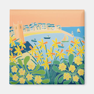 Imã Arte de geladeira: Uma rajada de Ruas Daffodils