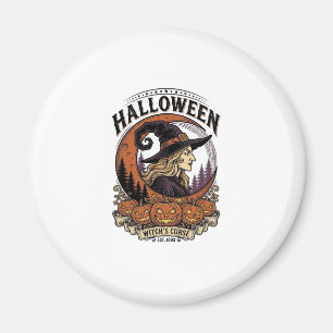Imã Arte de Gravura de Lua de Abóbora de Halloween de