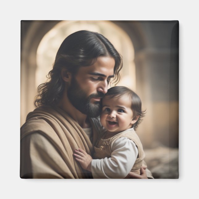 Imã arte de Jesus (Frente)