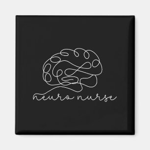 Imã Arte de Linha do Cérebro de Enfermeira Neuro Minim