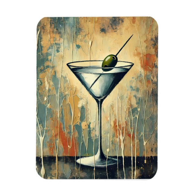 Ímã Arte de Martini em Mídia Mista do Meio do Século (Vertical)