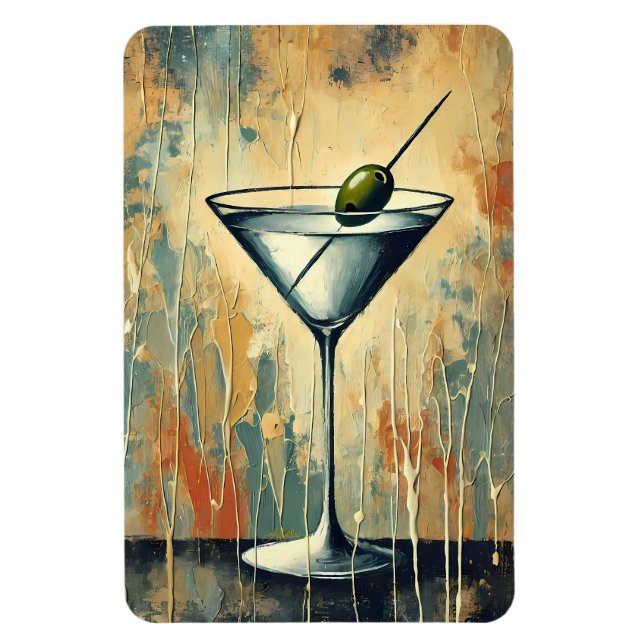Ímã Arte de Martini em Mídia Mista do Meio do Século (Vertical)