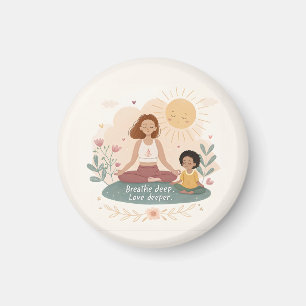 Imã Arte de Meditação Mãe Filho Caprichoso