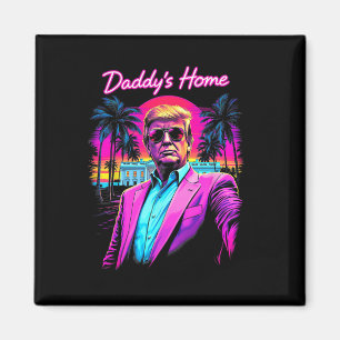 Imã Arte de Meme Engraçado Donald Trump Papai Está em