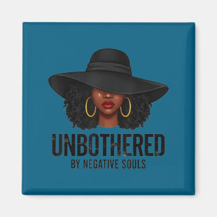 Imã Arte de Mulher Negra Impassível com Almas Negativa