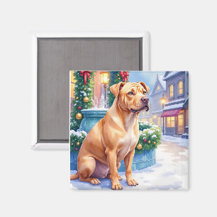 Imã Arte de Natal da Fonte da Cidade do Shar-Pei Chinê