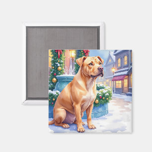 Imã Arte de Natal da Fonte da Cidade Snowy Chinese Sha