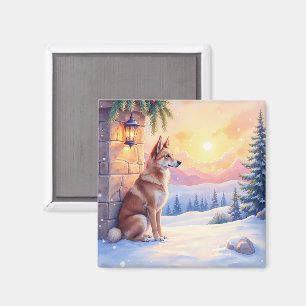 Imã Arte de Natal do Cão de Canaã no Deserto de Pedra