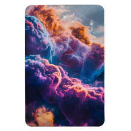 Ímã Arte de Nebulosa Espacial Abstrata - Cósmica Color