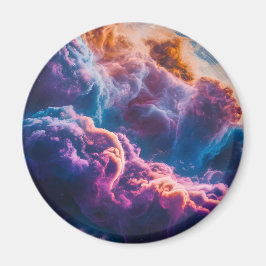 Imã Arte de Nebulosa Espacial Abstrata - Cósmica Color