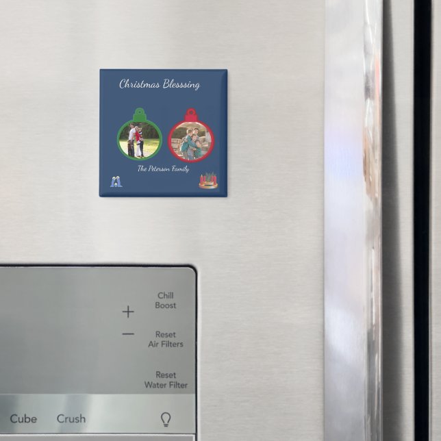 Imã Arte de Ornamento de Nome de Bênção de Natal (In Situ (Fridge))