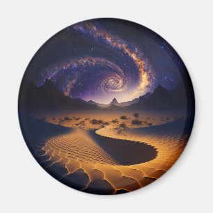 Imã Arte de Paisagem Surreal do Desert Galaxy