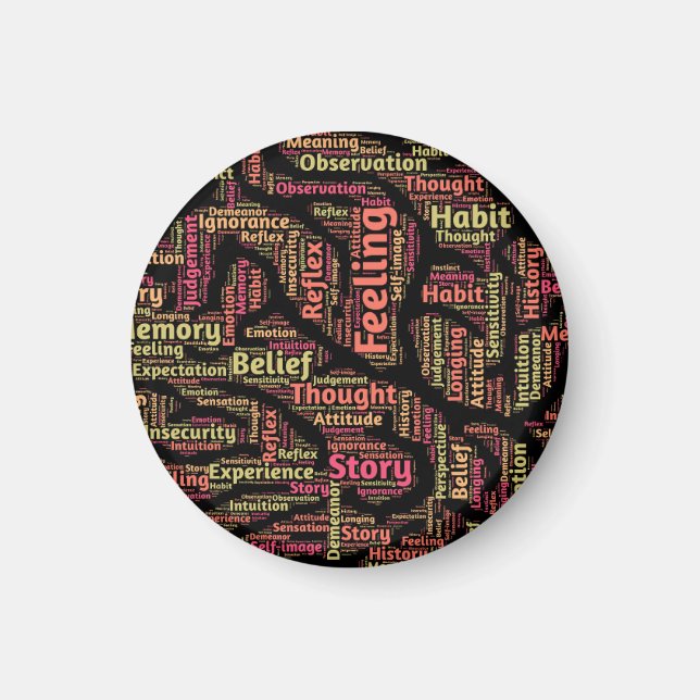 Imã Arte de Palavra Inspirativa (Frente)