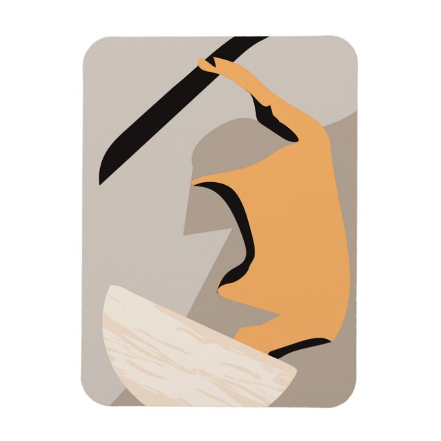 Ímã Arte de parede minimalista (Vertical)