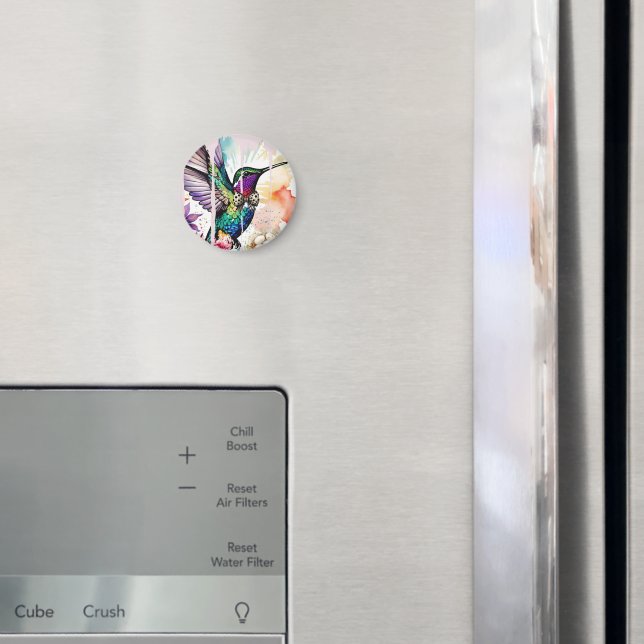 Imã Arte de Pássaro com Pinceladas (In Situ (Fridge))