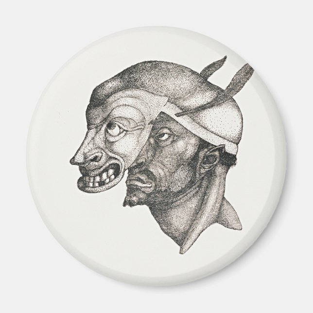 Imã arte de Paul Klee, Comediante, (Frente)