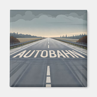 Imã Arte de Perspectiva de Estrada Infinita da Autobah