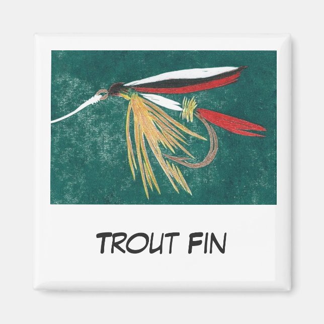 Imã Arte De Pesca De Voo "Trut Fin" (Frente)