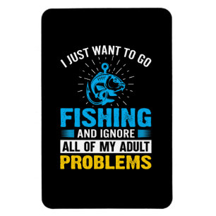 Ímã Arte De Pesca Eu Só Quero Ir Pescar