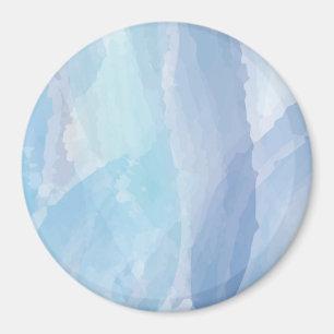 Imã Arte de pincel azul, abstrato, cor de água legal