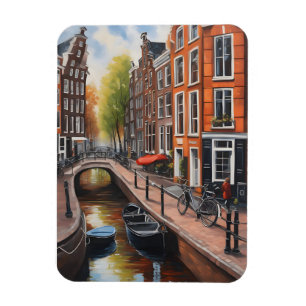 Ímã Arte de pintura a óleo de Amsterdã