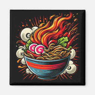 Imã Arte de Rua de Ramen Japonês Apimentado