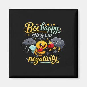 Imã Arte de Saúde Mental Ser Feliz Picar Negatividade