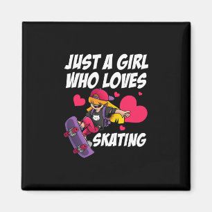 Imã Arte de skate para mulheres meninas skate skateboa