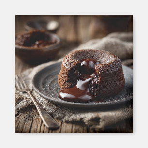 Imã Arte de Sobremesa de Chocolate Derretido